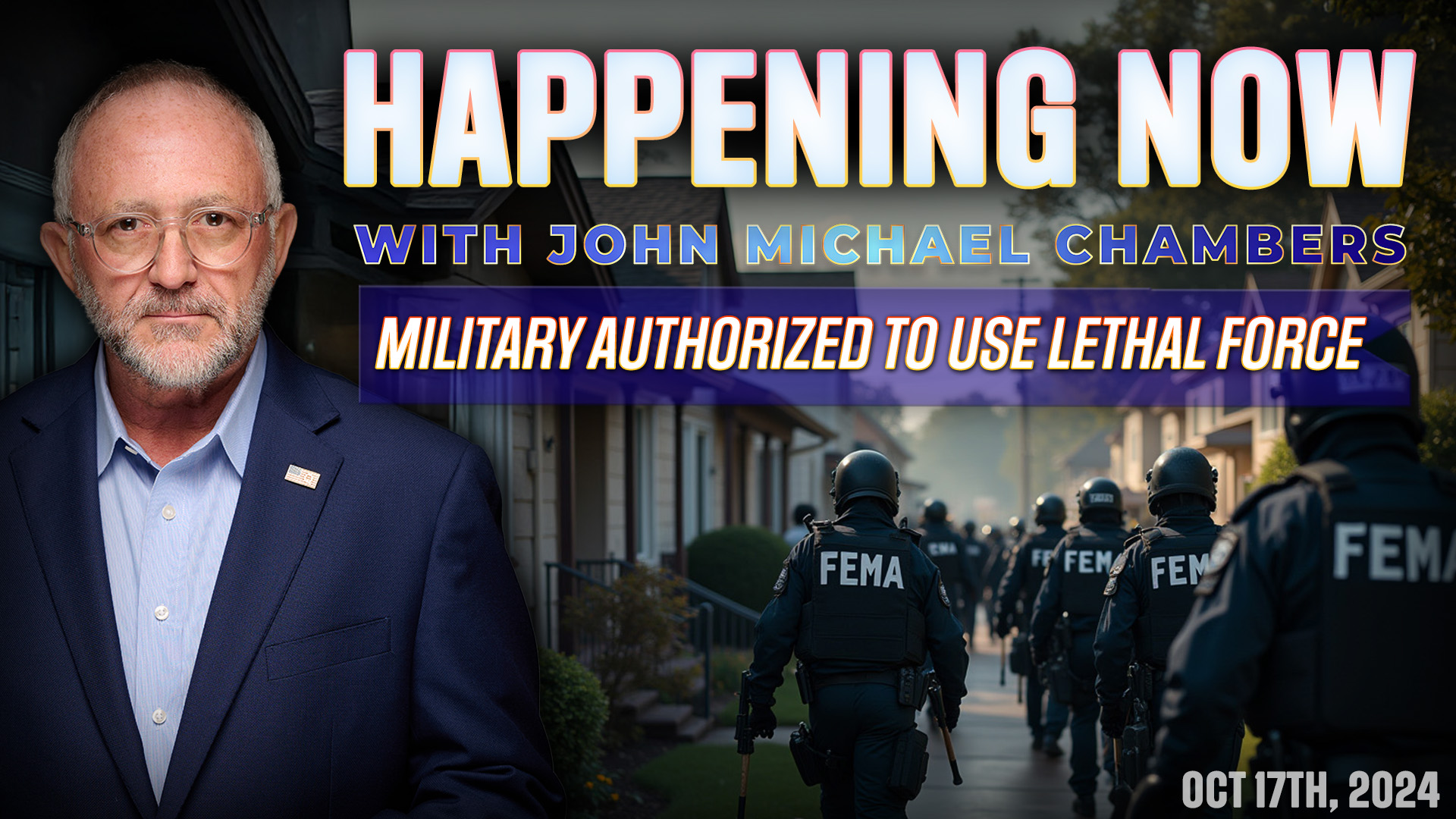 HAPPENING NOW | U.S. Military Authorized to Use Lethal Force Domestically | JMC HAPPENING NOW OCT 17, 2024